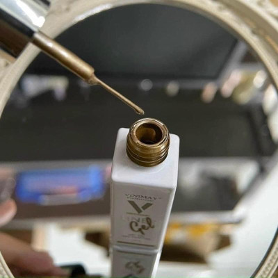 Gel Vẽ Cọ Nét VINIMAY Metan Làm Nail Siêu Đậm Mướt Chai 10ml, Sơn Gel Vẽ Móng Bền, Độ Bóng Cao Dùng Làm Móng Nữ bút vẽ metan nail