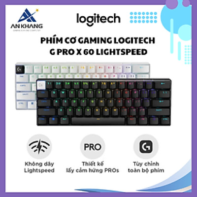 Bàn phím cơ Gaming Logitech G Pro X 60 LightSpeed - Hàng Chính Hãng - Bảo Hành 24 Tháng
