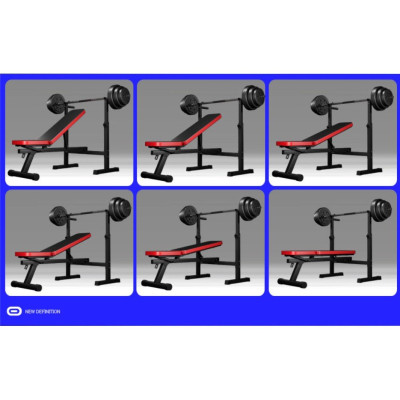 Ghế tập tạ đa năng kết hợp giá đỡ tạ (CHƯA BAO GỒM TẠ)