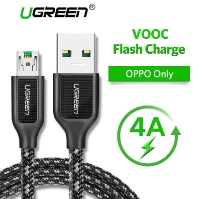 Ugreen UG50380US271TK 0.5M màu Đen Cáp sạc truyền dữ liệu USB 2.0 sang MICRO USB 4A võ hợp kim kẽm - HÀNG CHÍNH HÃNG