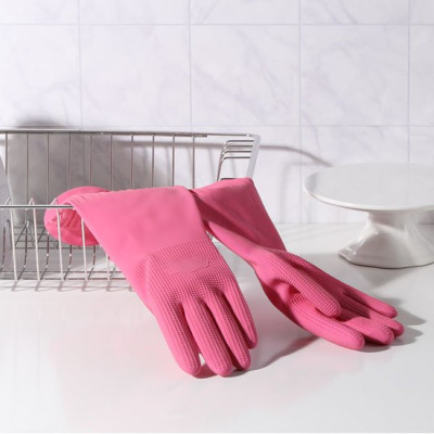 [Mua 3 Tặng 2] Bộ 3 Đôi Găng Tay Cao Su Tự Nhiên Ruby Hồng Ngọc 39cm