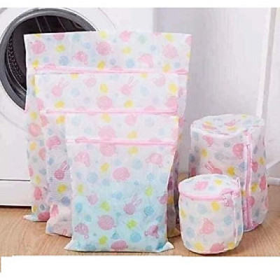 Set 5 túi giặt đồ hình hoa - Tặng 1 lọ tinh dầu Quế