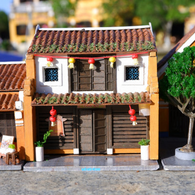 Mô Hình Tự lắp ráp DIY - Hội An Thế Giới Tí Hon-HA164-09 NHÀ CỔ TẤN KÝ