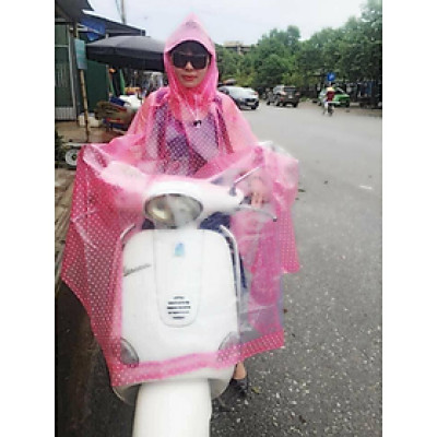 ÁO MƯA CHẤM BI 2 ĐẦU Hàng To, Đẹp CHẤT DÀY DẶN LƯU Ý CHẤM BI 2 ĐẦU 102K