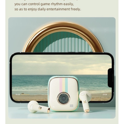 Tai nghe bluetooth Rock Retro nghe nhạc liên tục 12h - Hàng chính hãng bảo hành 1 năm