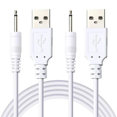 Dây sạc máy massage USB 10 tốc độ, dành cho các loại máy massage mặt mắt body toàn thân đầu nhọn (Hàng Chính Hãng)