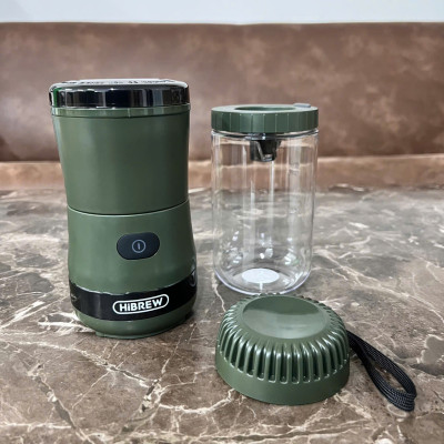 Máy xay hạt cà phê, sinh tố và đá viên cầm tay dùng pin thương hiệu Mỹ HiBREW G2 cao cấp - Hàng Nhập Khẩu
