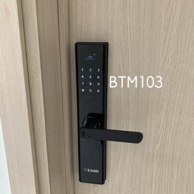 Khóa Vân Tay Kaimi BTM103 Màu Viền Đen - Hàng Chính Hãng