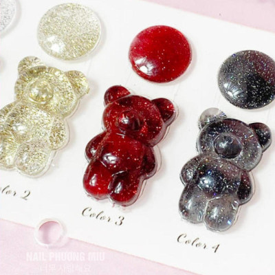 Set Sơn Nhũ Flash 4 Chai Siêu Bắt Sáng 15ml Milan, Đặc Bóng Cao Bền Màu, Tặng Kèm Bảng Màu Cao Cấp Nail Phương Miu Nữ Women