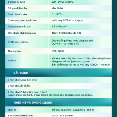 Máy Lọc Nước Điện Giải iON Kiềm EVERKING EK-79 - Hàng Chính Hãng