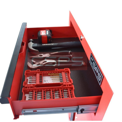 Tủ Dụng Cụ CSPS 61cm - 01 Hộc Kéo Màu Đỏ Chân Tăng Chỉnh