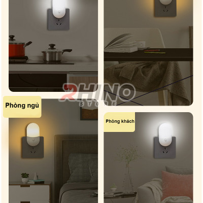 Đèn ngủ 2 màu Rhino L802, nhẹ nhàng tiết kiệm điện - Hàng chính hãng