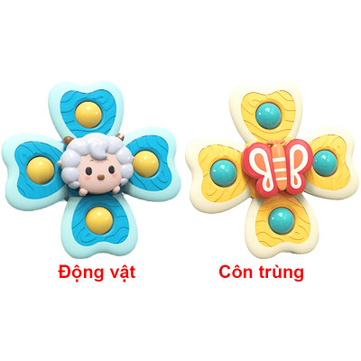 Đồ chơi con quay họa tiết động vật vui nhộn Baby-S, Con quay cho bé nhiều màu sắc đáng yêu – SDC064