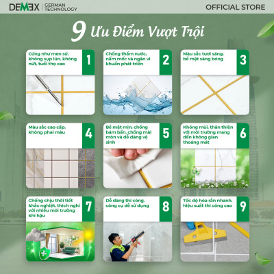 Combo 6 Chai Keo Chà Ron 2 Thành Phần - Keo Chít Mạch Chống Thấm, Không Chứa Chất Gây Ung Thư