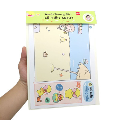 Bộ Tranh Tương Tác Cô Tiên Xanh - Bãi Biển Vũng Tàu