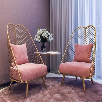 ghế lá decor đệm sắt sơn tĩnh điện hot hit ( ảnh thật)