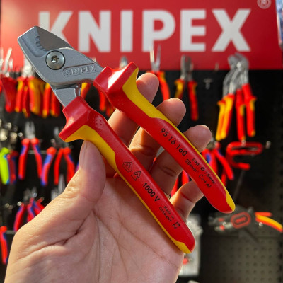 KỀM CẮT CÁP ĐỒNG NHÔM CÁCH ĐIỆN 1000V KNIPEX 95 16 160 | 95 16 160