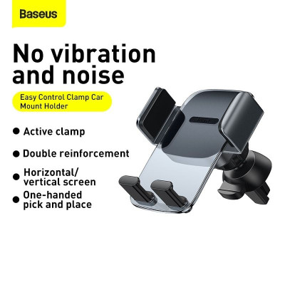 Giá đỡ điện thoại trên ô tô Baseus Easy Control Clamp Car Mount Holder SUYK- Hàng chính hãng