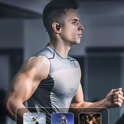 Tai Nghe Không Dây Thể Thao Wiwu Marathon SE Dành Cho Các Thiết Bị Có Bluetooth Chất Lượng Âm Thanh Cao, Uốn Cong 360 Độ - Hàng Chính Hãng