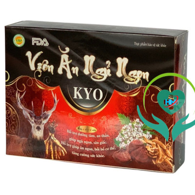 Viên Ăn ngủ ngon kyo, Vinaphar, Hộp 60 viên - Hỗ trợ giúp ăn ngon, bồi bổ cơ thể, tăng cường sức khỏe.