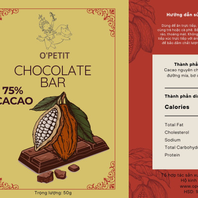 Combo Sô Cô La 75% Cacao và 60% Cacao – Sự Lựa Chọn Tuyệt Vời Cho Tín Đồ Sô Cô La | O