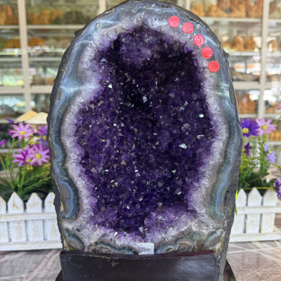 Hang, hốc phong thủy đá TA. tím hút tài lộc - Nặng 10,4 kg