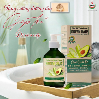 Dầu xả thảo dược dưỡng tóc suôn mượt Green Hair 300ml