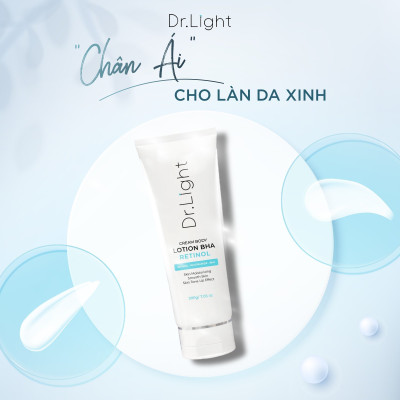 [TẶNG MÓC KHOÁ] Kem Body Dr.Light Kem dưỡng Trắng Sáng Da Với Hợp Chất Retinol Niacinamide BHA 200ml 