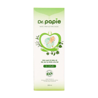 Nước tắm gội thảo dược Dr.PaPie (230ml)