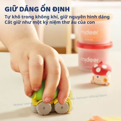 Đất nặn tự khô 24- 36 màu Mideer đất sét tạo hình mô hình AIRY FUN CLAY