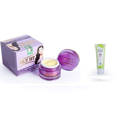BỘ ĐÔI SẢN PHẨM NGĂN NGỪA MỤN - TRẮNG DA & MỜ VẾT THÂM CÓ CHỐNG NĂNG OLY HT ( HÀNG CHÍNH HÃNG )