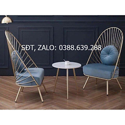 ghế lá decor đệm sắt sơn tĩnh điện hot hit ( ảnh thật)