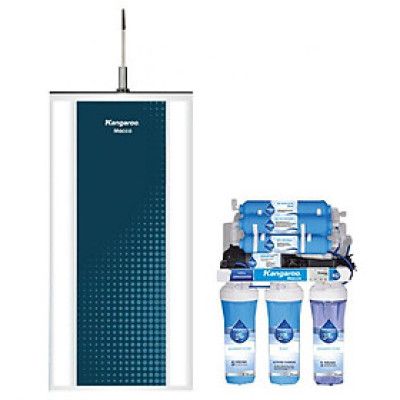 Thiết bị lọc nước RO, 9 lõi Kangaroo KGMC09 vỏ tủ VTU màu xanh (kèm carton) - Hàng chính hãng