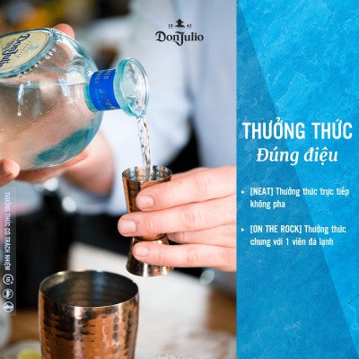 Hộp quà Rượu Tequila Don Julio Blanco, nồng độ Alc 38%, 750ml