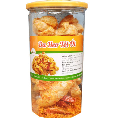 [Combo 2 Hũ] Tóp mỡ cháy tỏi ớt giòn tan hiệu SK FOOD - mỗi hũ 100g