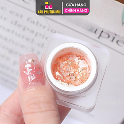 Gel Nhũ Tuyết Xà Cừ Lẻ 8g Làm Nail với Chất Gel Trong Suốt, Tạo Hiệu Ứng Lấp Lánh Độc Đáo, Dễ Sử Dụng Nail Phương Miu Sơn Gel