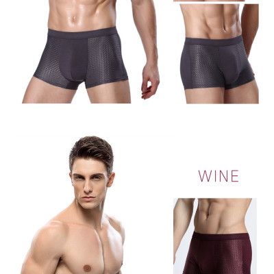 [Combo 3] Quần lót nam Boxer kiểu Lưới thời trang (giao màu ngẫu nhiên Xanh/Đen/Xám)