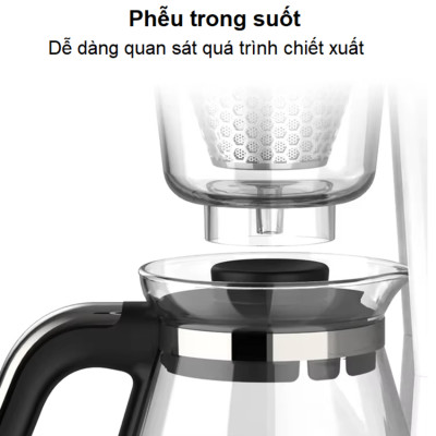 Máy pha cà phê, pha trà tự động Drip Thương hiệu Mỹ cao cấp HiBREW H12, Công suất 700W, Tối đa 6 ly - HÀNG NHẬP KHẨU