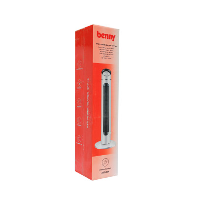 Quạt sưởi gốm cơ Benny BHT2300, 2200W, Black/While- Hàng chính hãng- Bảo hành 1 năm, lỗi 1 đổi 1