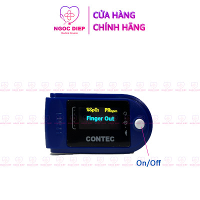 Máy đo SpO2 - Máy đo nồng độ oxy trong máu và nhịp tim qua đầu ngón tay CONTEC CMS50D