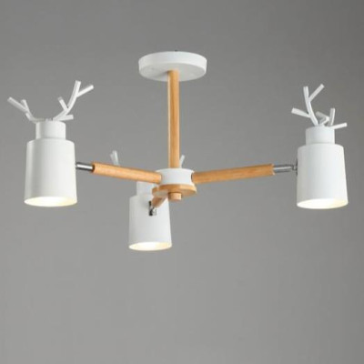 Đèn chùm NOTERSE sừng hươu 3 tay kiểu dáng độc đáo, hiện đại - kèm bóng LED chuyên dụng.