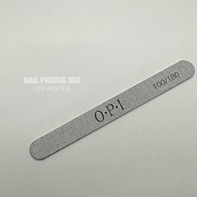 Dũa Mỏng OPI Lốc 50 Cái Độ Nhám 100/180 Thân Cứng, Không Xẹp, Cầm Chắc Tay Làm Nail Tiện Lợi