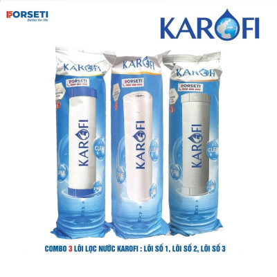Combo 9 lõi lọc nước Karofi Hàng chính hãng dùng cho máy lọc nước Karofi K9IQ-2 Plus ( Thetis K9IP-2)