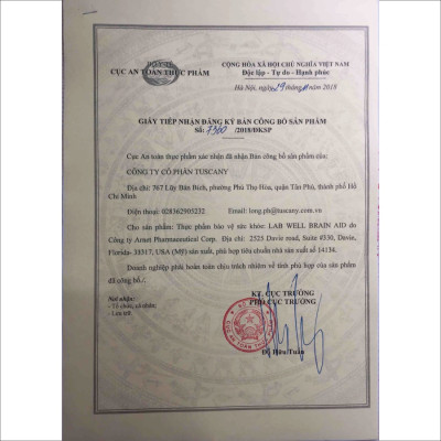 Viên bổ não tăng cường trí nhớ, brain aid, giúp hoạt huyết, hỗ trợ giảm huyết ứ, tăng cường tuần hoàn não - Lab Well