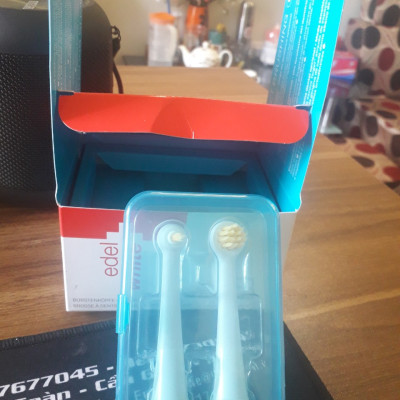 Bộ đôi Đầu bàn chải điện sóng âm edelwhite SONIC Target and Focus, mã 100193