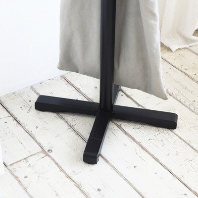 CÂY TREO QUẦN ÁO HÀN QUỐC GỖ LẮP RÁP- STANDING HANGER MÀU ĐEN