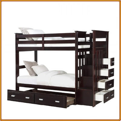 Giường 2 Tầng Juno Sofa 2 hộc kéo KT 1m 