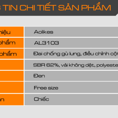 Đai Chống Gù Lưng Điều Chỉnh Cột Sống Cho Người Lớn Aolikes