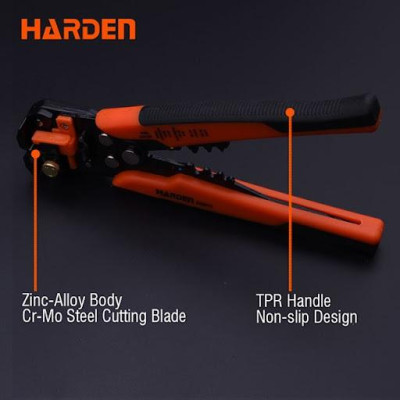 Kìm Harden tuốt dây điện – bấm cos chuyên dụng 660613 HARDEN