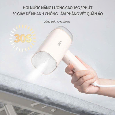 Bàn Là Hơi Nước Cầm Tay SEKA SK547 (Model Mới Nhất 2024) 1200W, 170ml, Bàn Là Mini, Bàn ủi Du Lịch - Hàng Chính Hãng